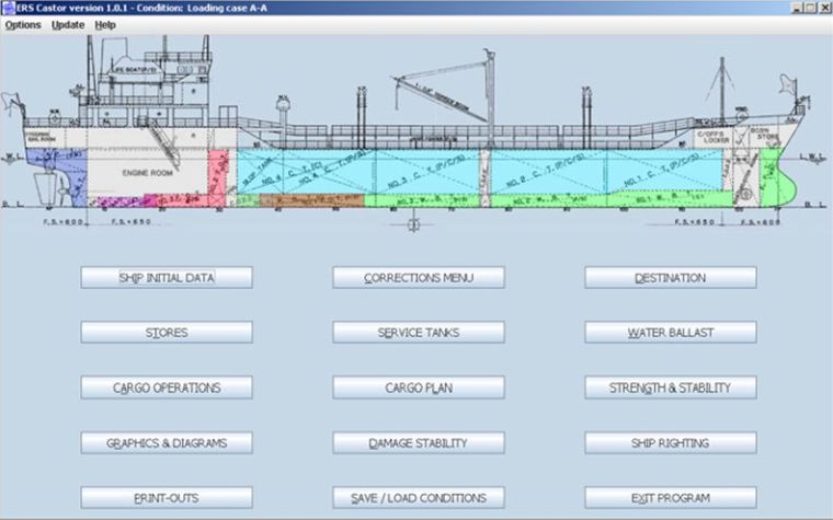 ERS Main Panel and Information Window