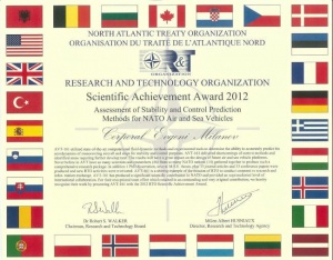 NATO/RTO scientific achievement award ‘2012